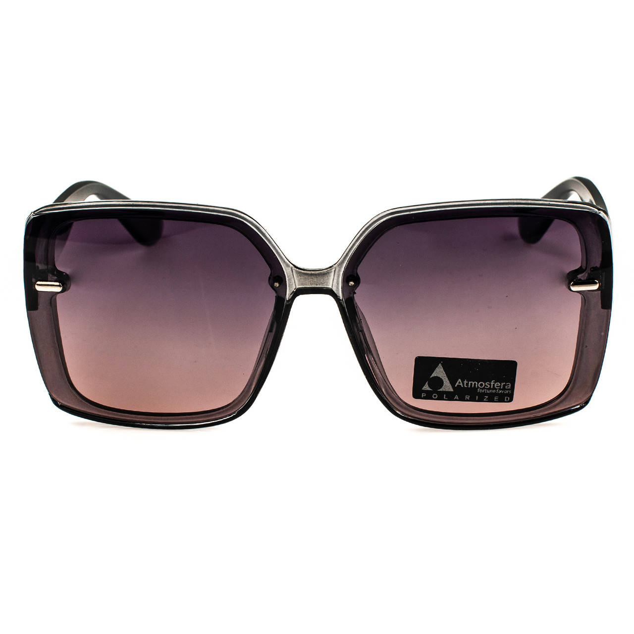 

Очки солнцезащитные женские квадратные Polarized серо-черные, Черный