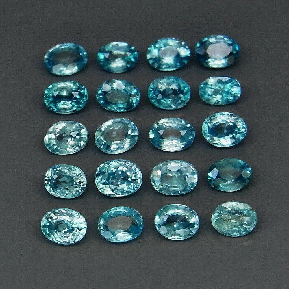 

Натуральный голубой Циркон овал 4x3мм 0.28ct