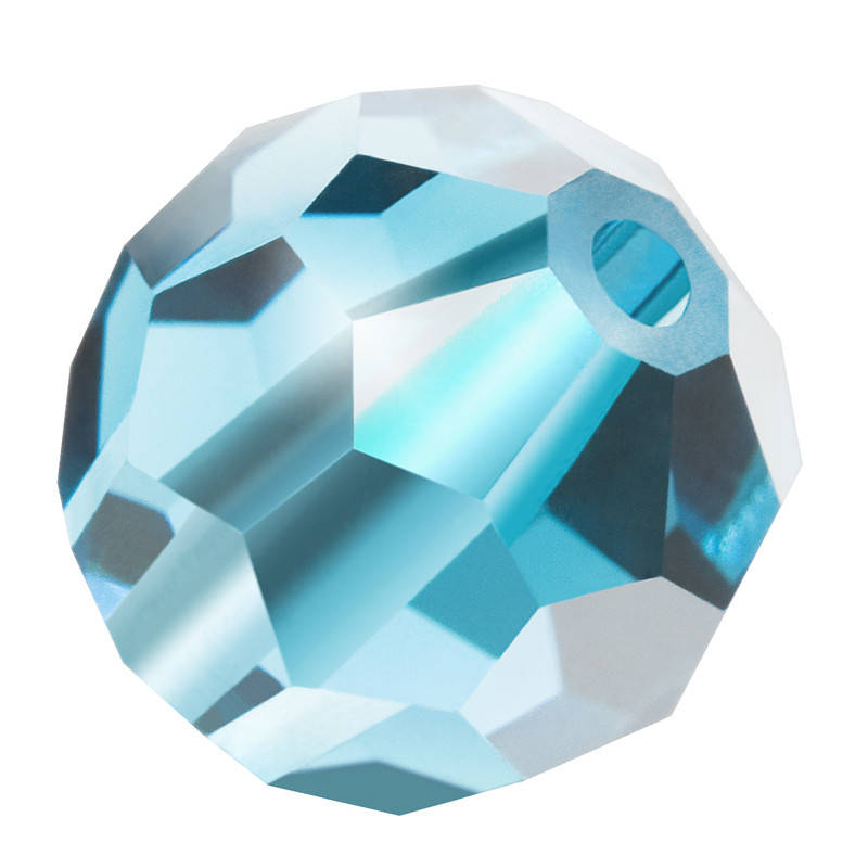 

Круглые хрустальные бусины Preciosa (Чехия)  Aqua Bohemica, Голубой