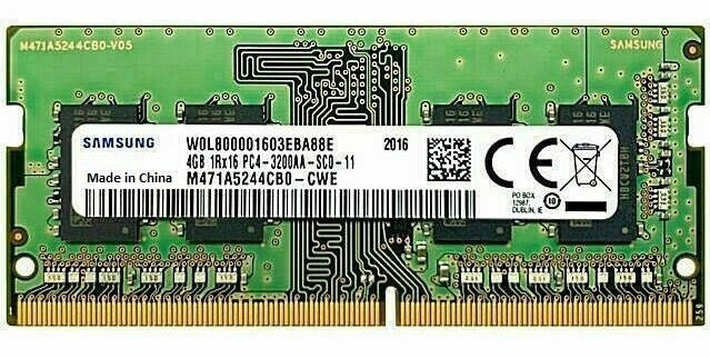 

ОЗУ SO-DIMM Samsung 4GB DDR4 3200 MHz (M471A5244CB0-CWE)