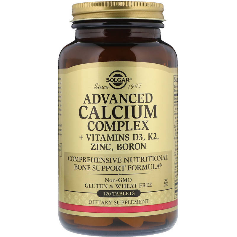 

Комплекс кальция с витаминами и минералами (Calcium Complex + Vitamins D3, K2, Zinc, Boron) 120 таблеток