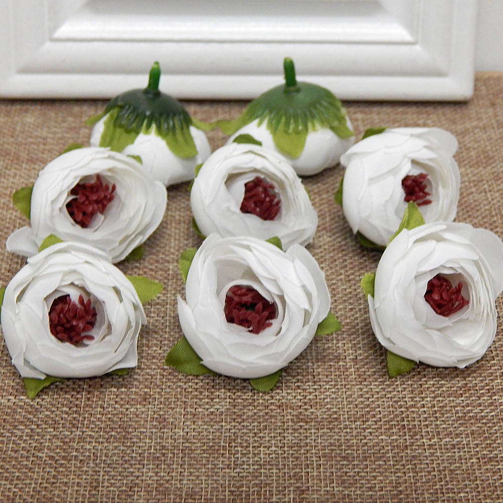 

Головка ранункулюса 4 см, белый