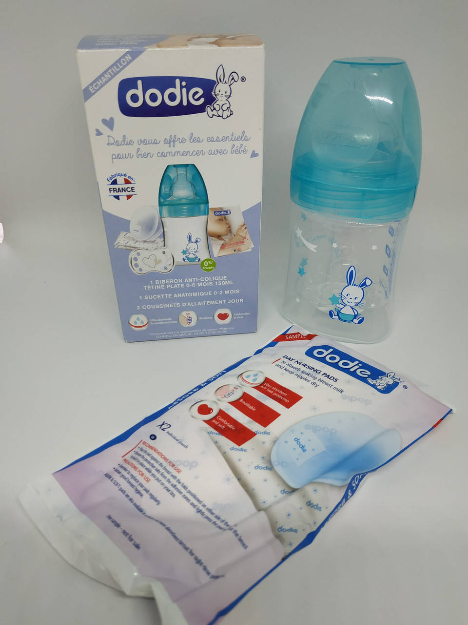 

Бутылочка для кормления Dodie Франция 0-6 мес +пустышка+вкладыши для груди