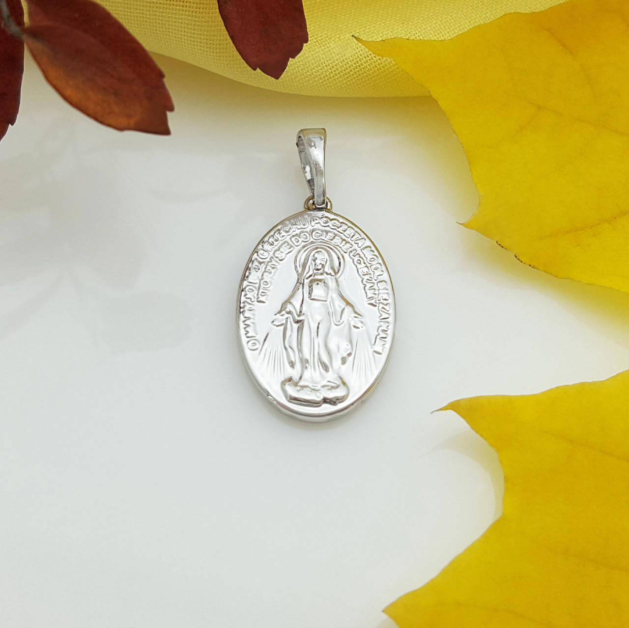 

Ладанка "Божья Мать", родий; Медсплав Xuping