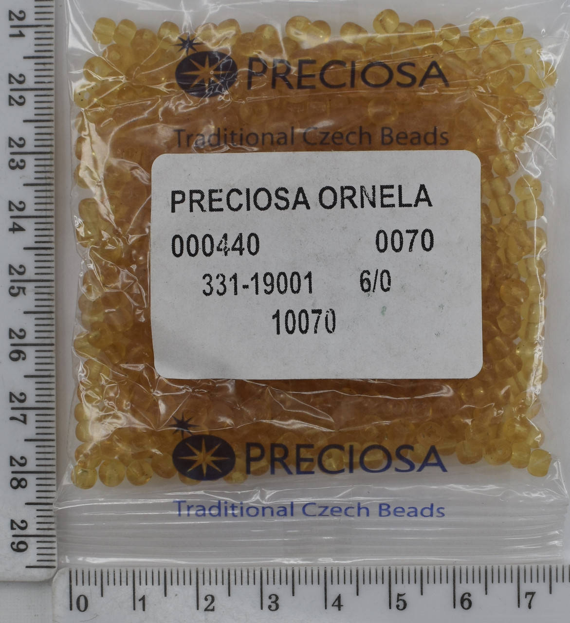 

Бисер PRECIOSA №6/0 прозрачн №10070 пакет 50 грамм уп=1пакет