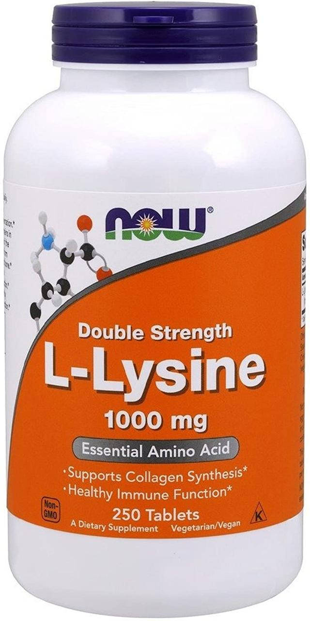 

L-лизин нау фудс Now Foods L-Lysine 1000mg 250 таблеток