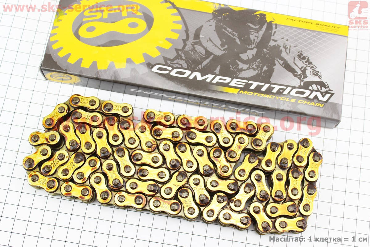 

Цепь привода колеса 428Н*112L GOLD