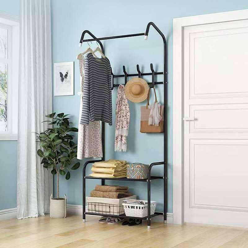 

Вешалка стойка для одежды напольная HAT STAND, Черный