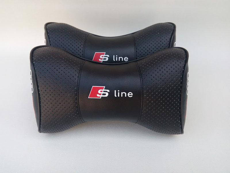 

Автомобильная подушка на подголовник в авто автомобиль логотип для Audi S-line 213