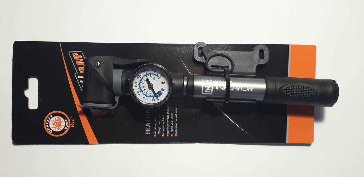 

Насос велосипедный INFLATOR телескопический с манометром