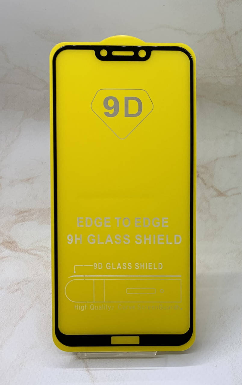 

Защитное стекло Honor Play полное покрытие Full Glue полный клей, Черный