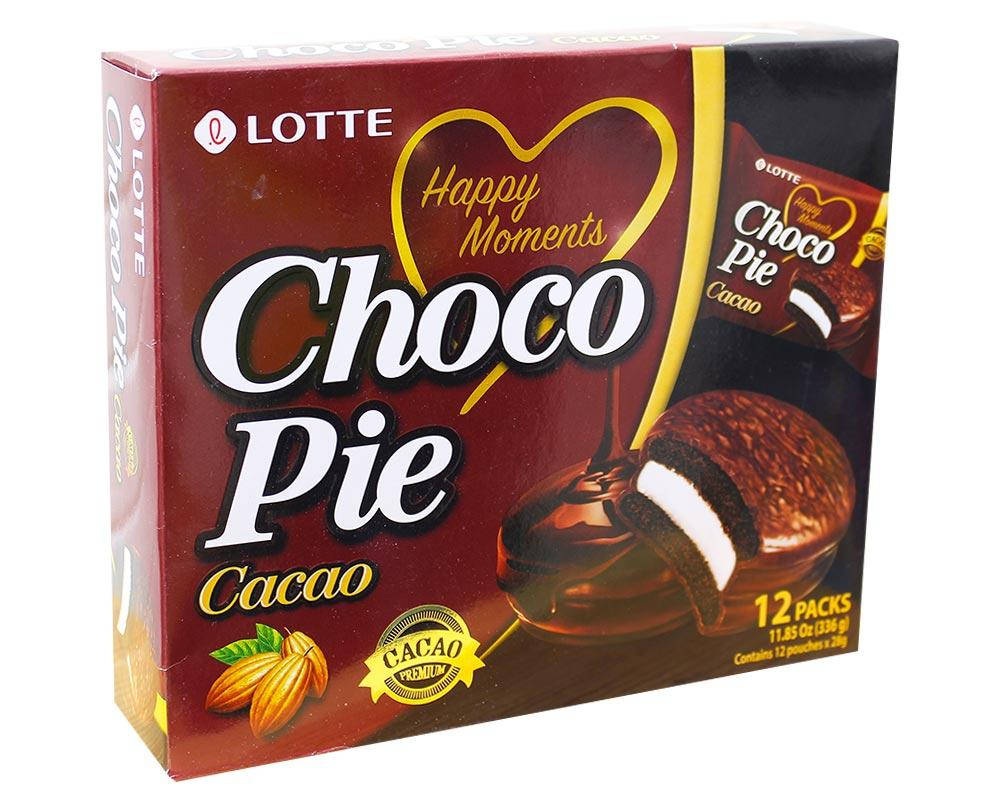 

Печенье сендвич шоколадное в шоколаде LOTTE Choco Pie Cacao, 336 г
