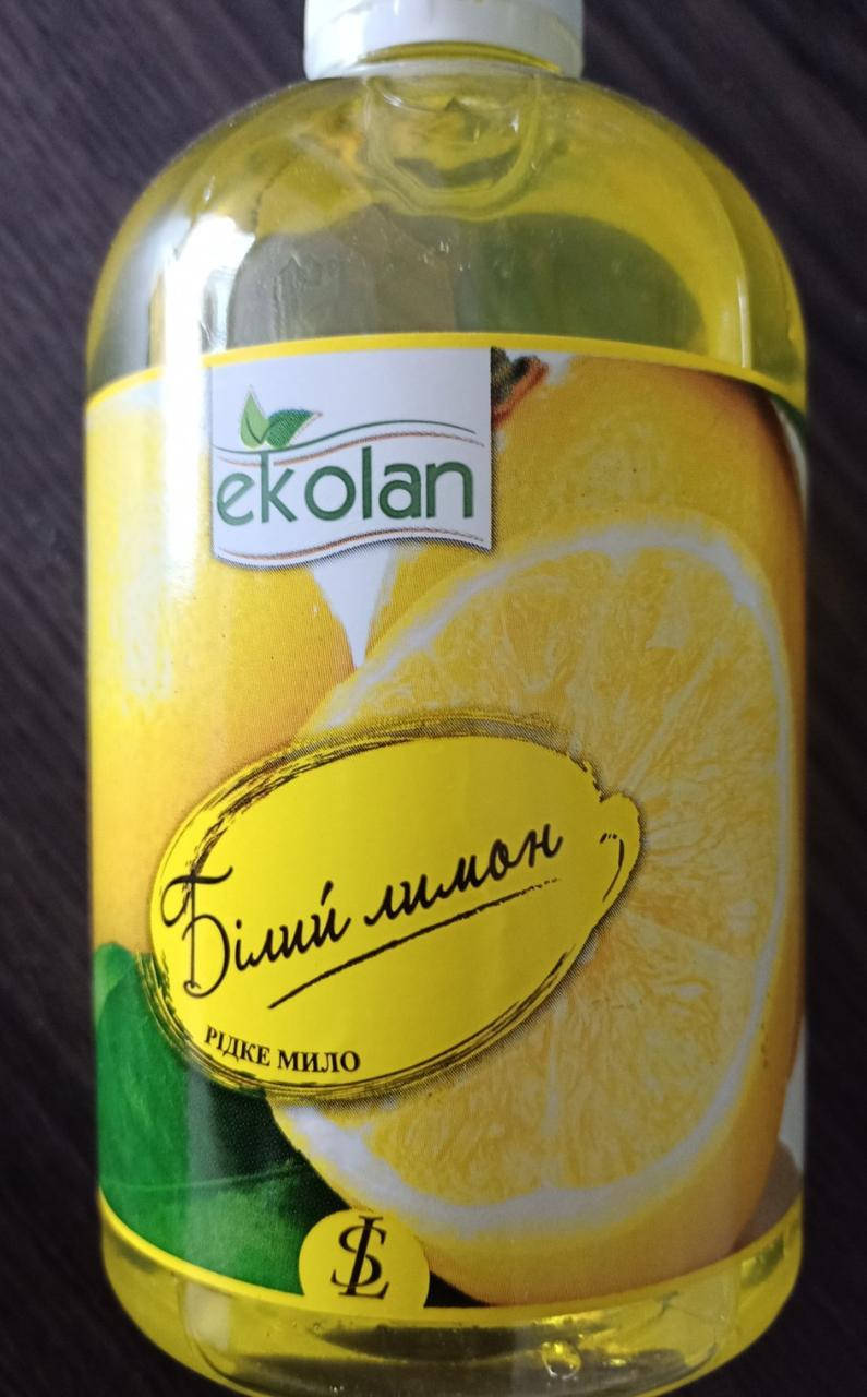

Жидкое мыло Ekolan, Белый лимон, 0,5 л - запаска
