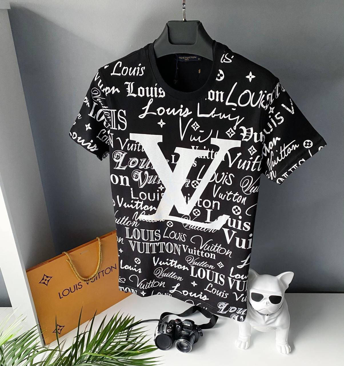

​​​​​​​Мужская стильная брендовая футболка Louis Vuitton / Турция (шикарное качество) L