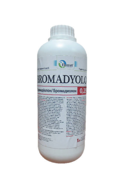 

Бромадиалон 0,25% 1л Ековет (яд от мышей, крыс)