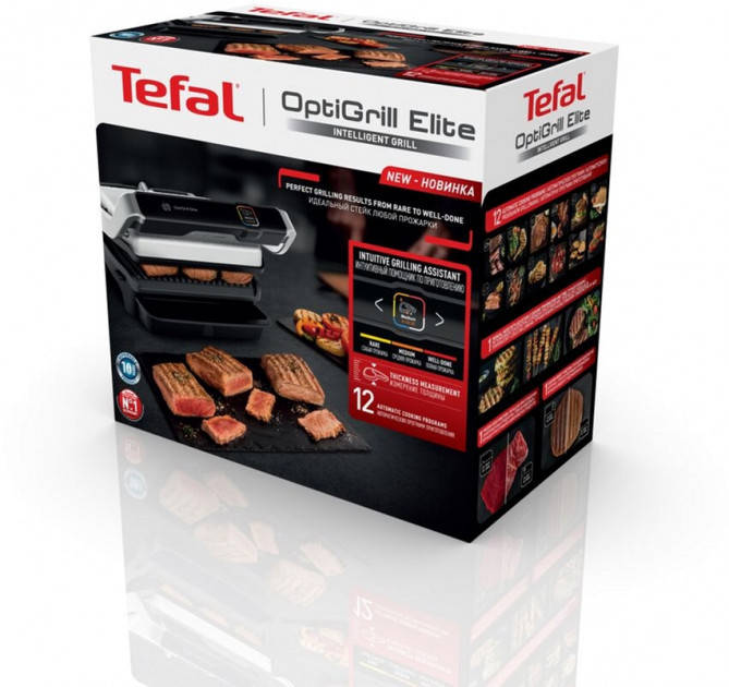 

Електрогриль притискний TEFAL OptiGrill Elite GC750D30
