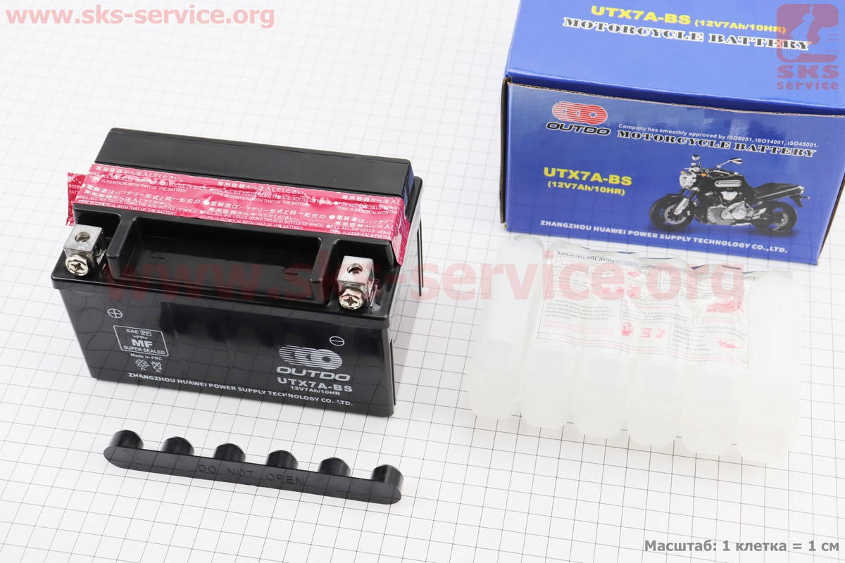 

Аккумулятор 7Аh UTX7A-BS кислотный (L150*W85*H95mm), 2022