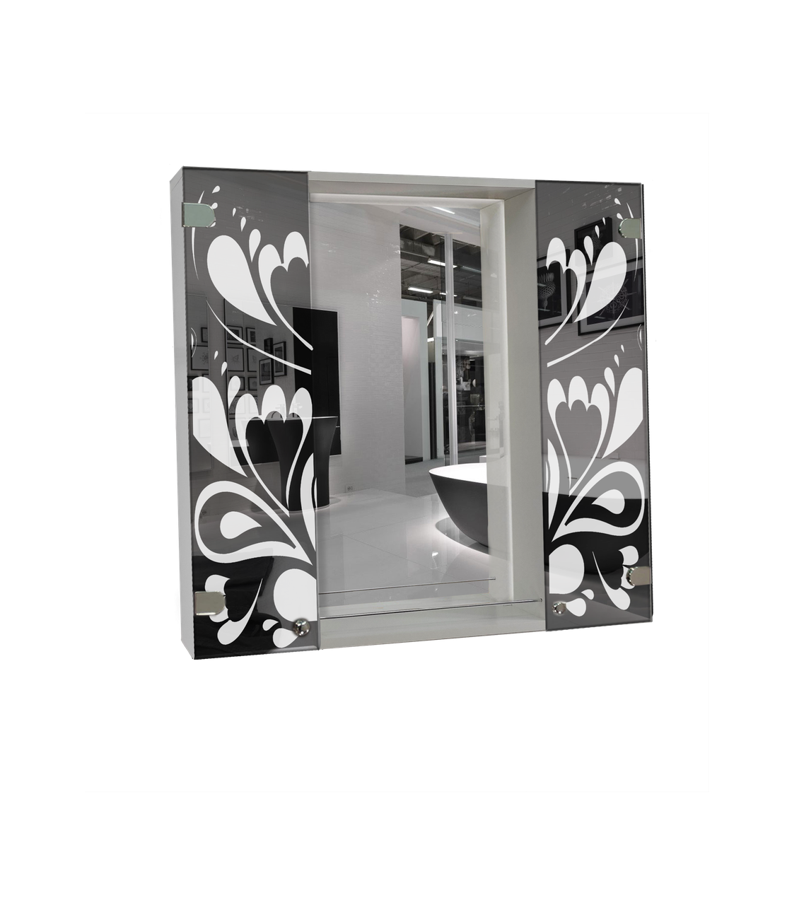 

Шкаф-зеркало (70*64*14см) ШК862