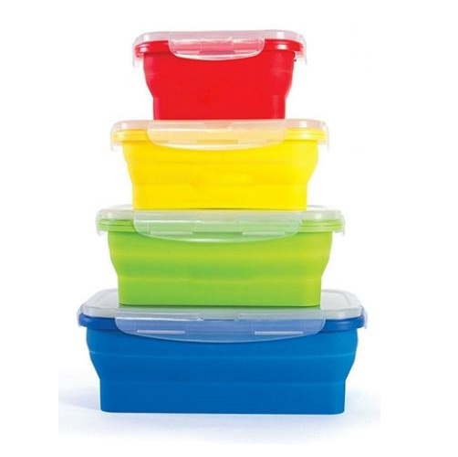 

Набор силиконовых складных контейнеров многоразовый Preservation Box 5331 4 шт