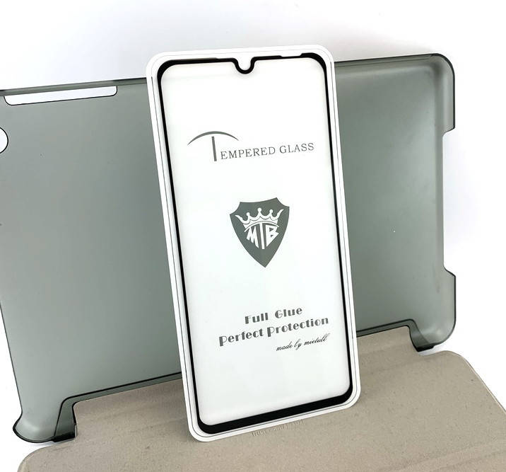 

Huawei P30 Lite защитное стекло на телефон противоударное 5D Black черное Full glue, Черный