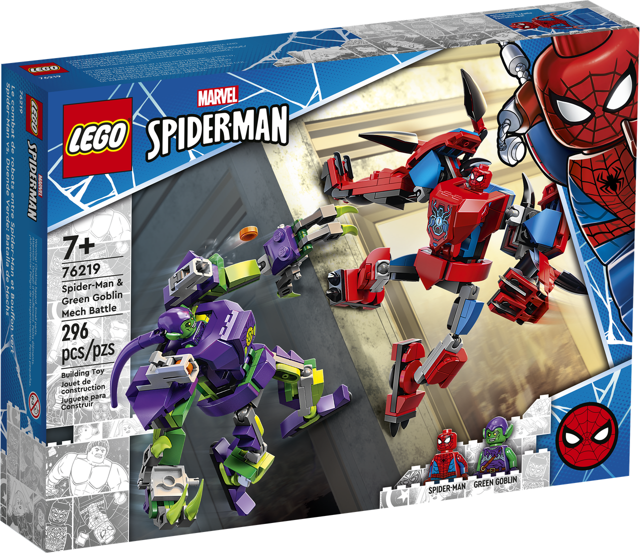

Конструктор LEGO Marvel Битва роботов Человека-паука и Зеленого Гоблина (76219)