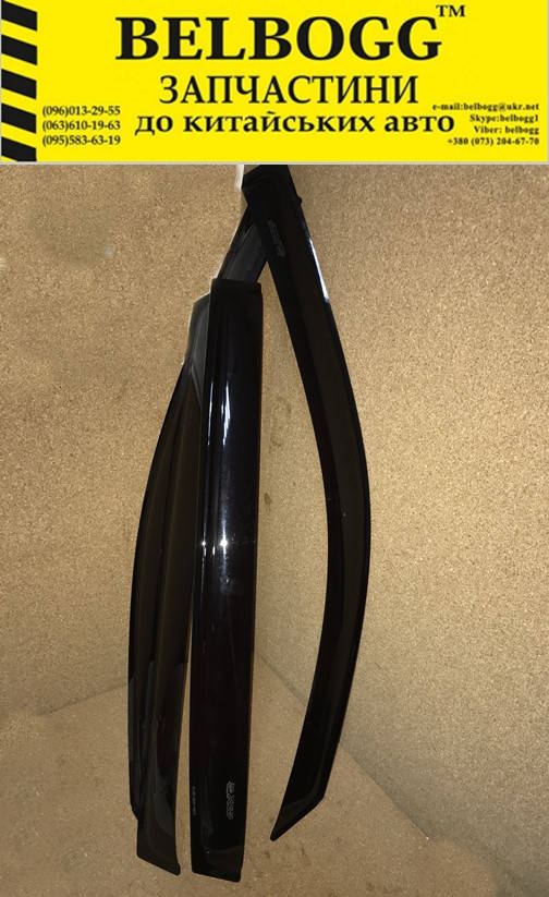 

Ветровики (дефлекторы окон) Lifan X60, Лифан Х60, Ліфан Х60