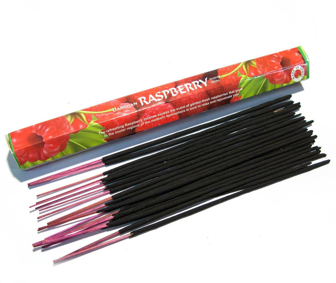 

Угольное благовоние Raspberry (Малина)(Darshan)(6/уп) шестигранник