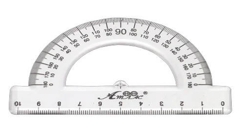 

Транспортир 180 * пластиковый прозрачный 100 мм Атлас AS-0601, 900144