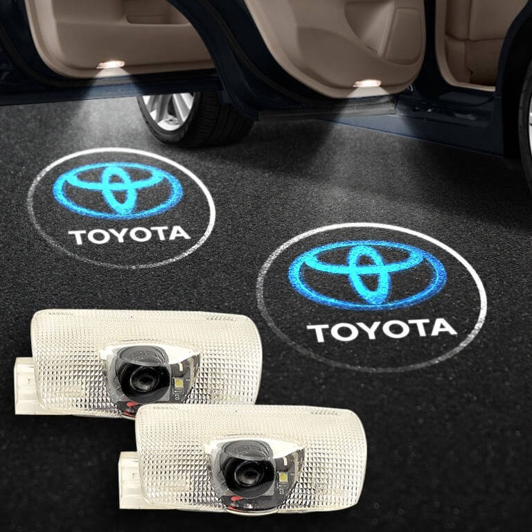 

Штатная LED подсветка в двери с логотипом TOYOTA (Тойота)