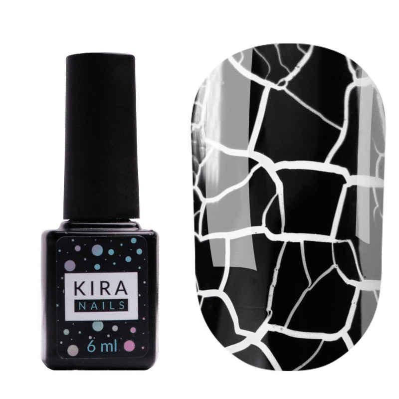 

Гель-лак Kira Nails Crack Effect Black, 6 мл