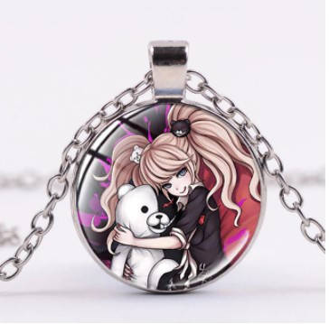 

Кулон с Danganronpa - Монокума на серебристой цепочке (3)