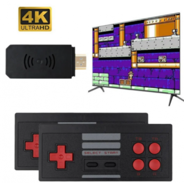 

Беспроводная ретро игровая приставка D600 8-bit 800 игр HDMI Dеndy