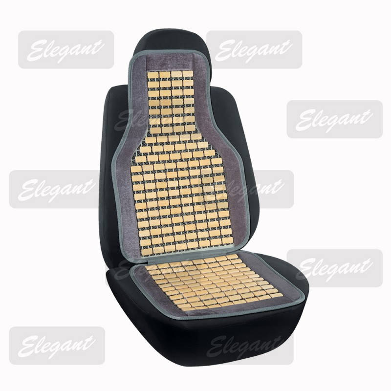 

Накидка на сидения массажер плоская косточ. 45*108 серая Elegant EL 100 651 (1шт)