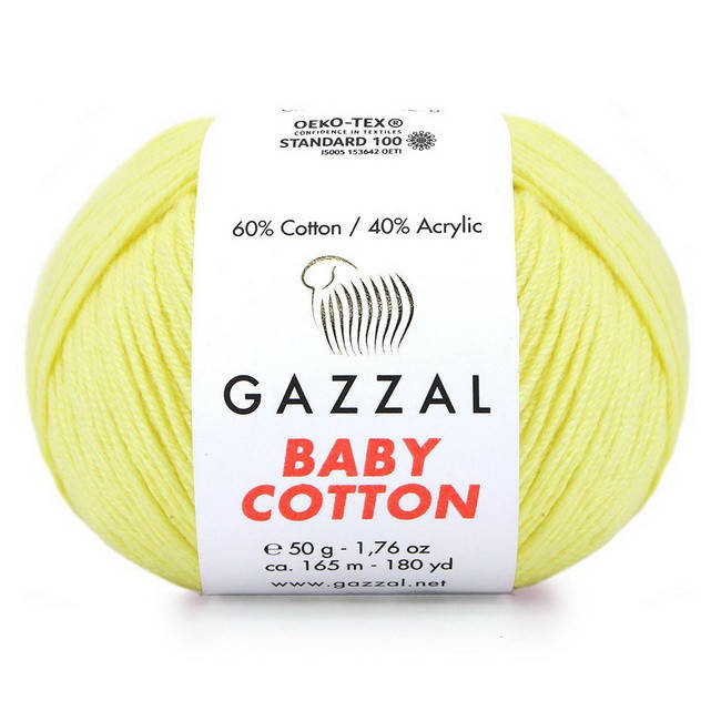 

3413 Пряжа Gazzal Baby Cotton