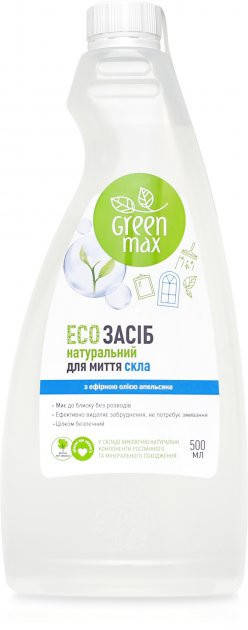 

Средство натуральное для мытья стекол Green Max 99100548101 500 мл