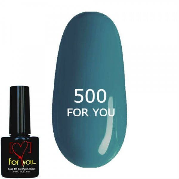 

Гель лак Серо Синий FOR YOU № 500 8 мл