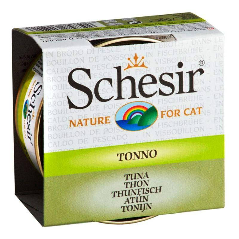 

Schesir консервы для кошек и котов тунец в бульоне