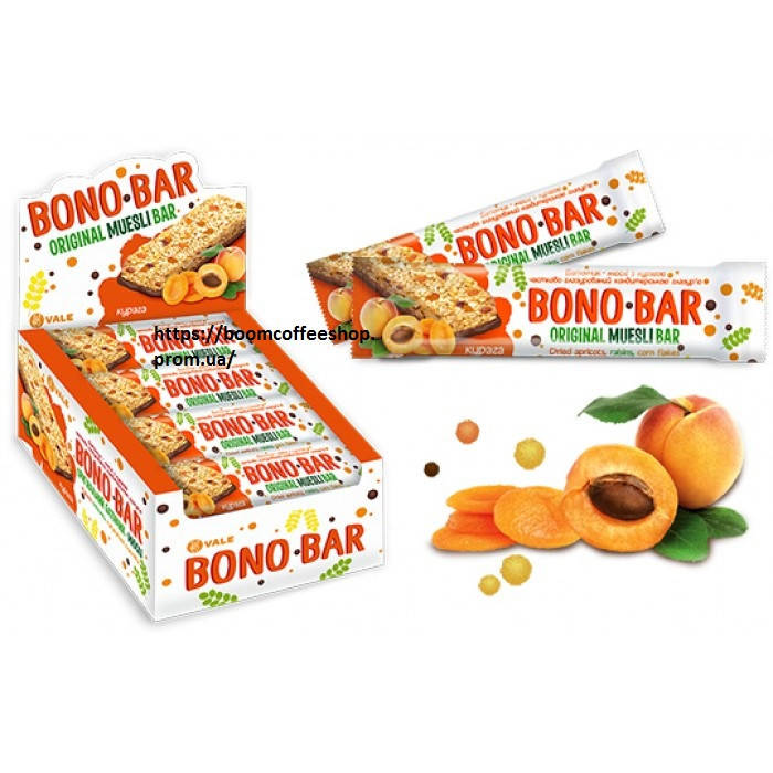 

Злаковый батончик Bono Bar Original Muesli с курагой