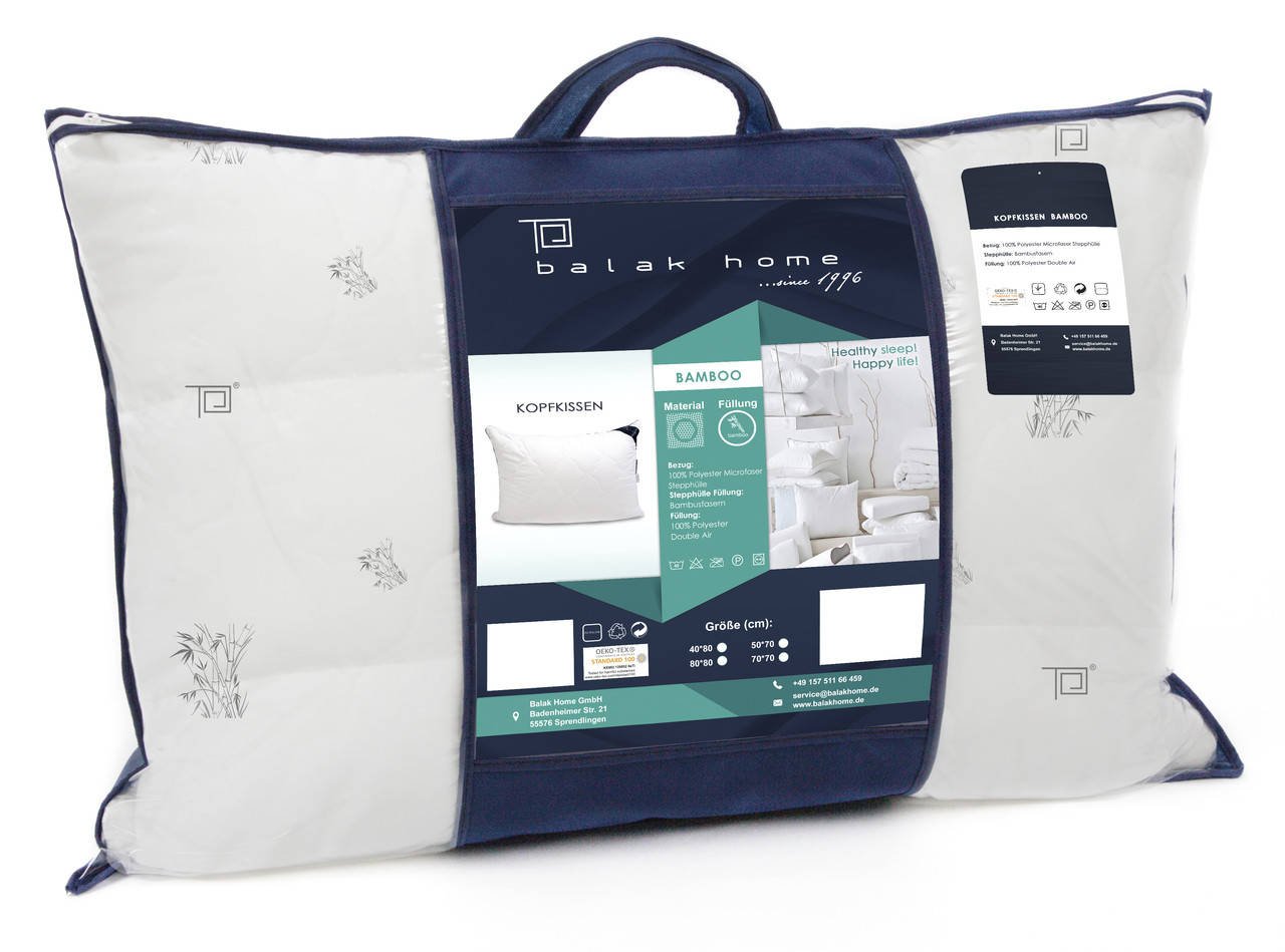

Подушка BalakHome «Bamboo» 70-70 см, Белый