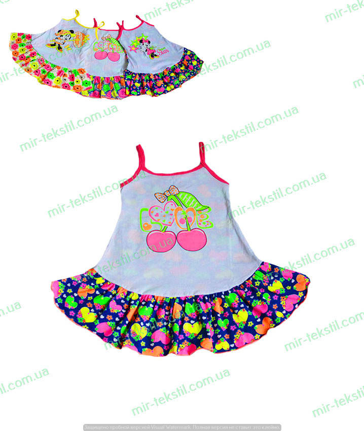 

Сарафан для девочки "Колокольчик", комсомольский трикотаж от производителя, стрейч кулир