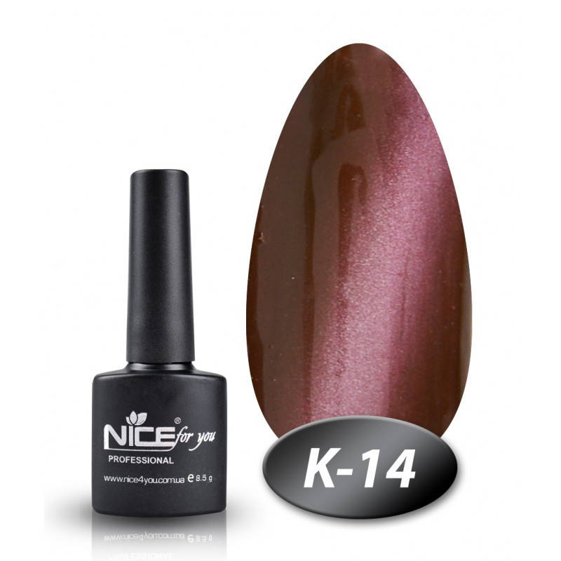 

Гель-лак Nice for you К-14 кошачий глаз лиловый 8,5 мл