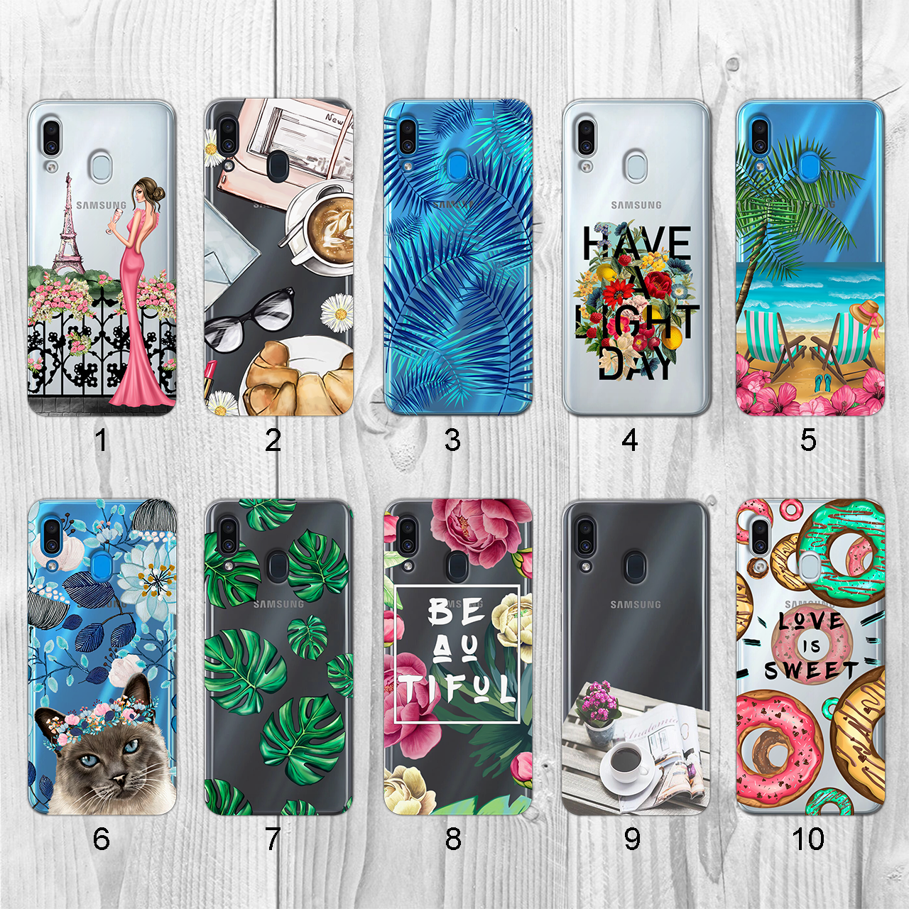 

Силиконовый чехол с рисунком для Samsung Galaxy A30 2019 A305F (new collection)