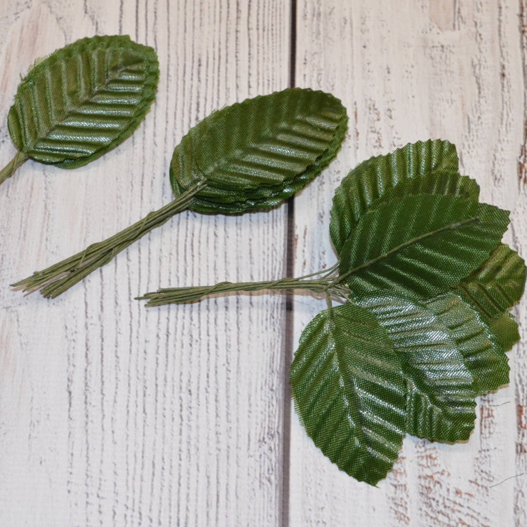 

Букет зелёных листьев из 10 шт 10 см. Цена за букет, Зелёный