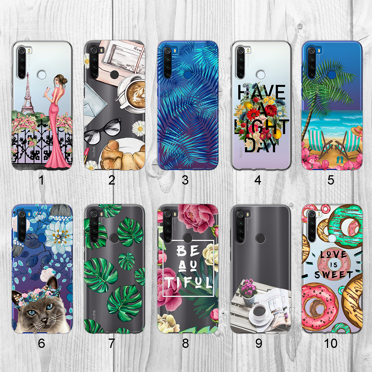 

Силиконовый чехол с рисунком для Xiaomi Redmi Note 8T (new collection)