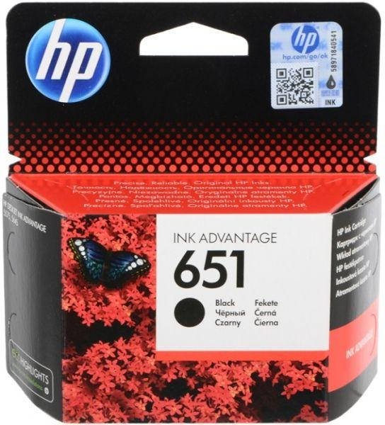 

Картридж HP №651 (C2P10AE), Black, DJ Ink Advantage 5575/5645/OfficeJet 202 (код 545946)