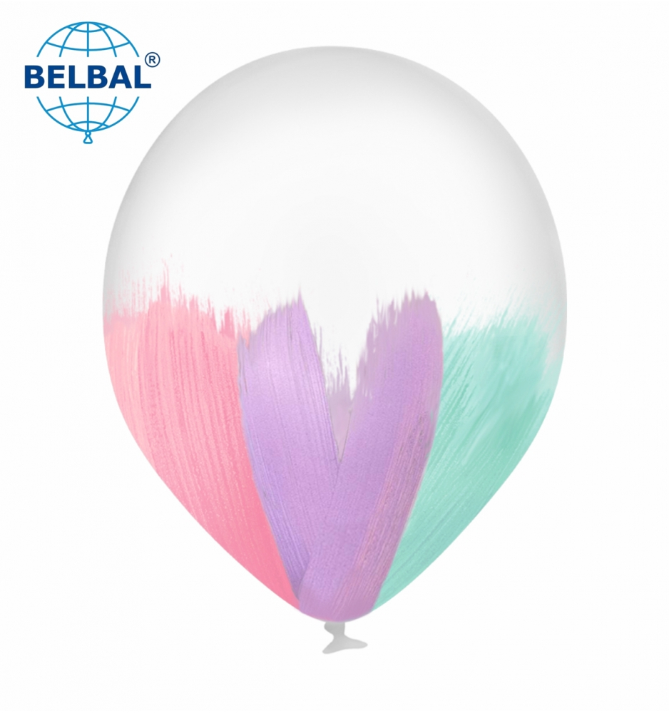 

Латексный шарик BELBAL 12" (30 см) BRUSH / Браш макарун, Разные цвета