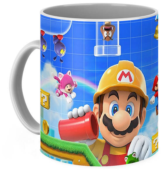 

Кружка GeekLand Super Mario Супербратья Марио Maker 2 games SM 02.04, Белый