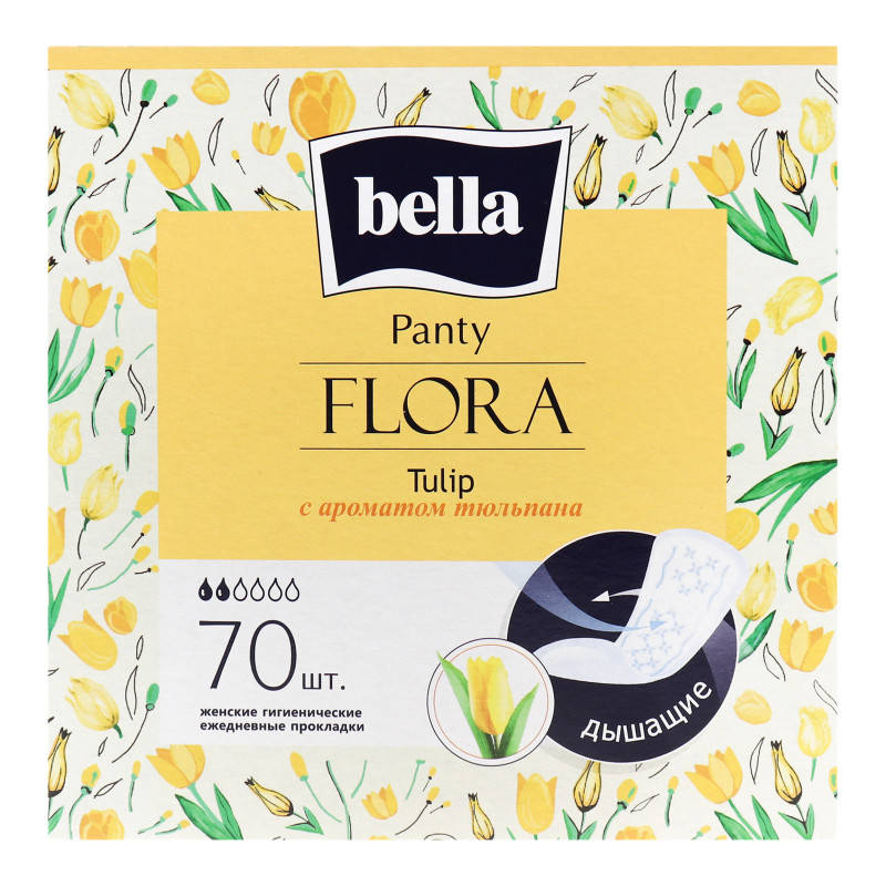 

Прокладки щоденні Bella Panty Flora 70шт Tulip