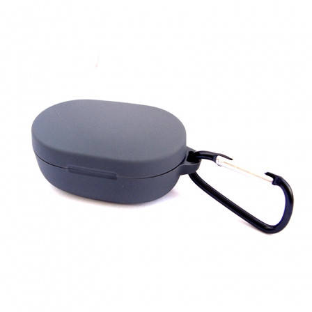 

Силиконовый чехол с карабином для наушников Xiaomi AirDots Grey Серый