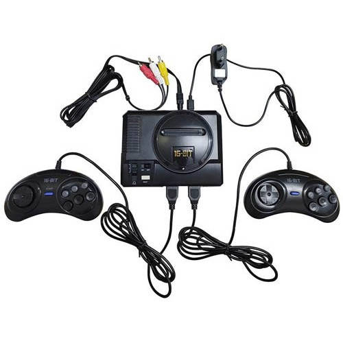 

Игровая приставка консоль Sega 16бит AV-выход 208 игр 2 геймпада, 105464